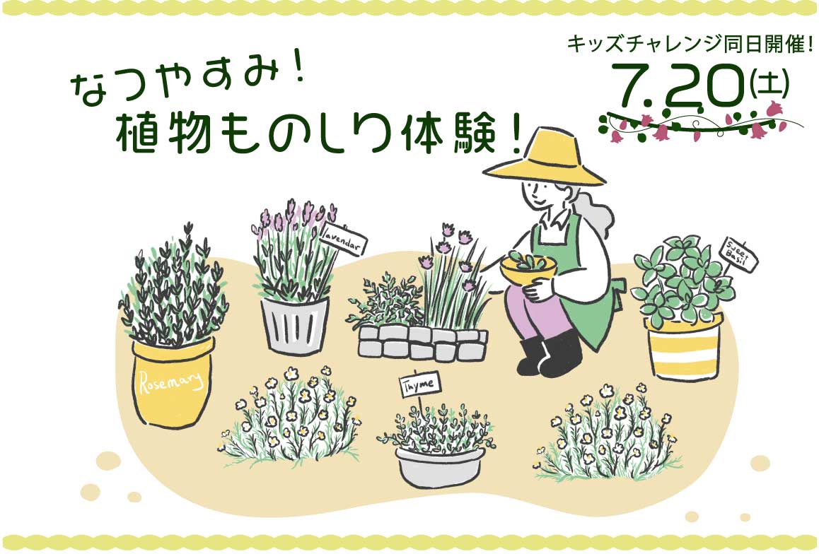 なつやすみ！植物ものしり体験！